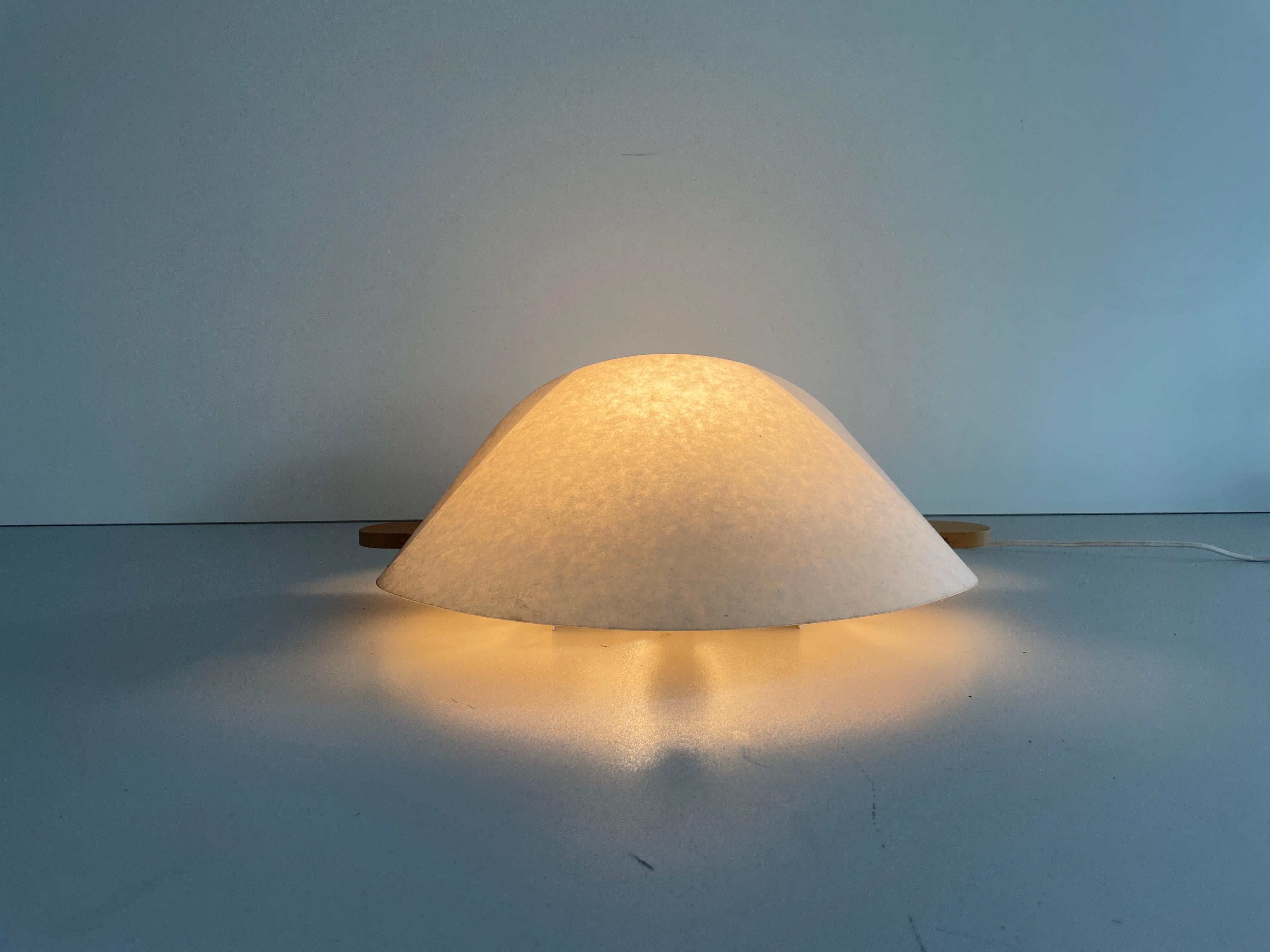 Plastic Paper and Wood Sconce or Ceiling Lamp by Domus, 1980s, Italy For Sale 6