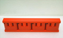 Plastic Red Minivip clothes hanger by Benati e Brunori for Velca, 1970s