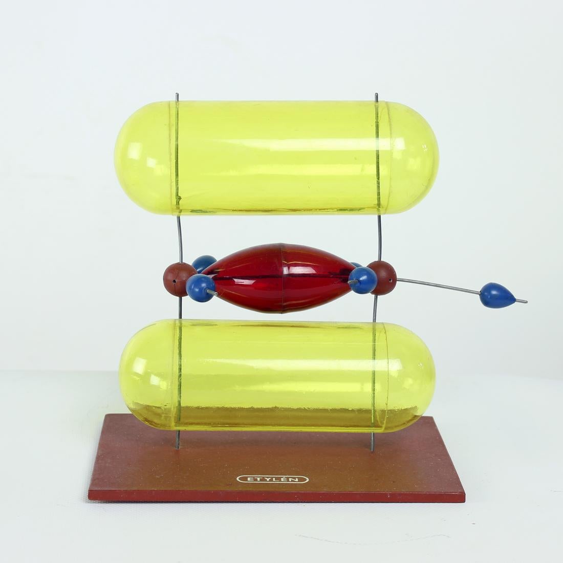Mid-20th Century Plastic School Model Of Ethylen, Czechoslovakia 1960s For Sale