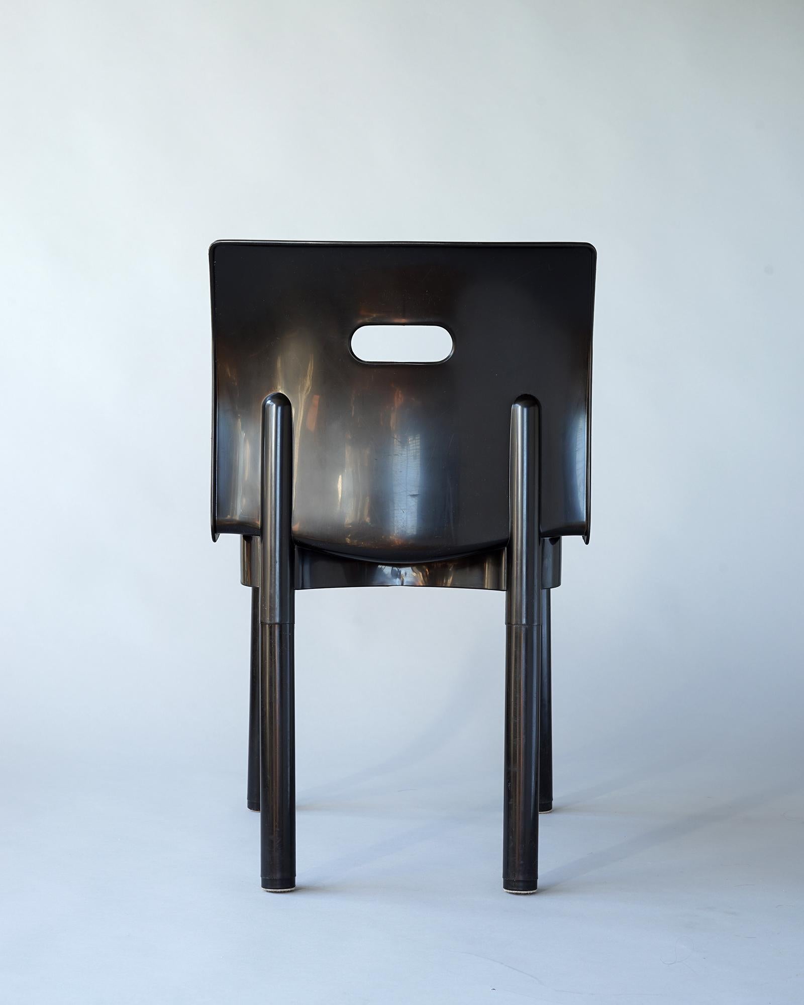 Late 20th Century Plastic Stacking Chair by Anna Castelli Ferrieri
