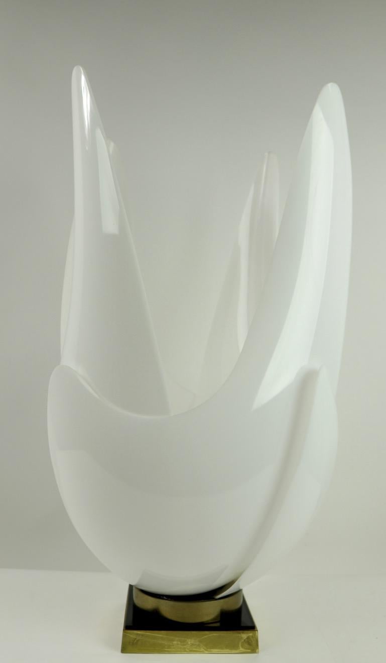 Lampe de table en plastique de Rougier Bon état - En vente à New York, NY