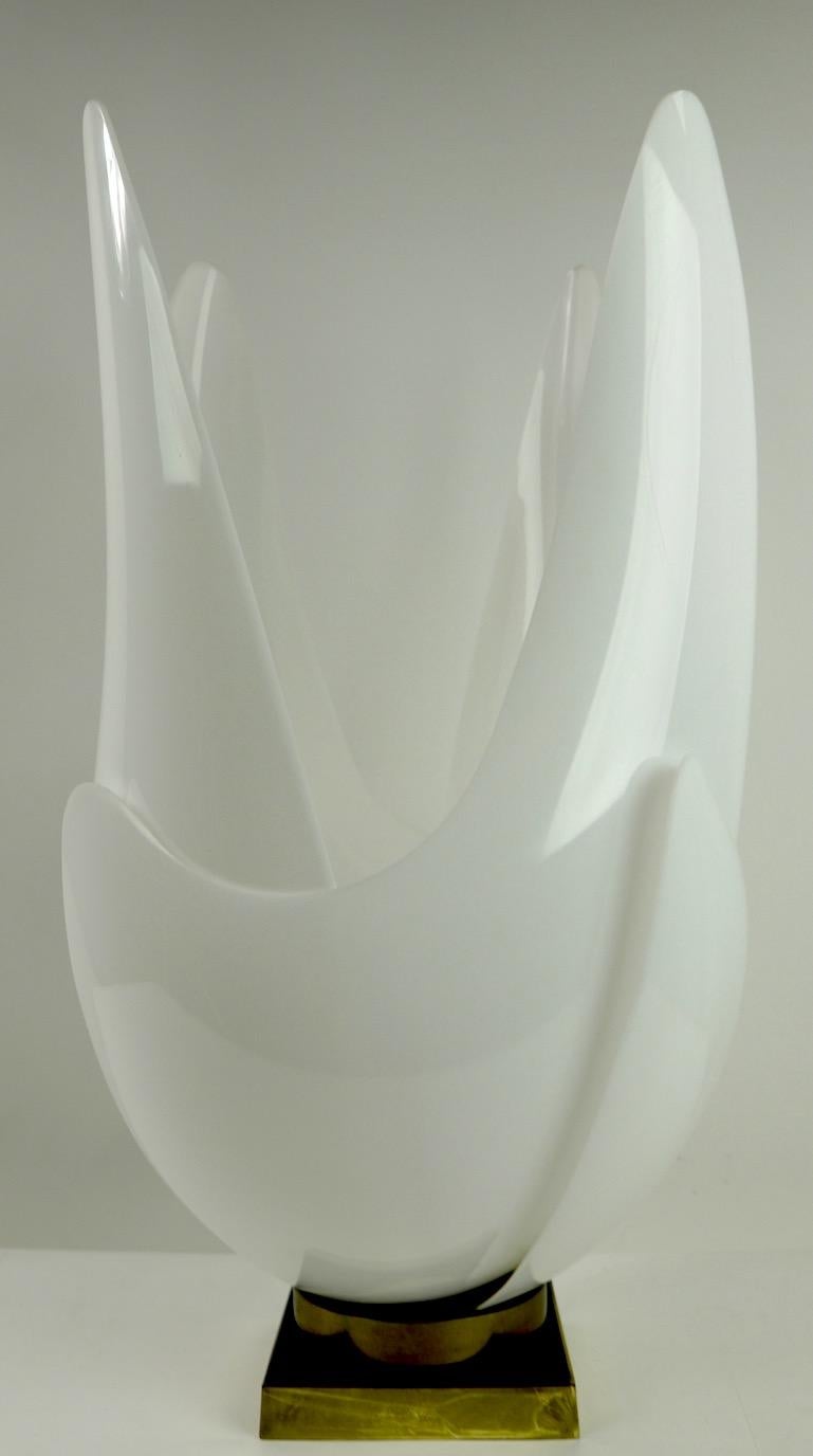 Canadian Plastic Table Lamp by Rougier For Sale