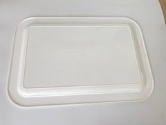 Plastic Tray France 1970s White yellow and grey Color