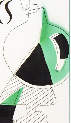 "Plastics, " Striking, Original Graphic Design for Midcentury Advertisement