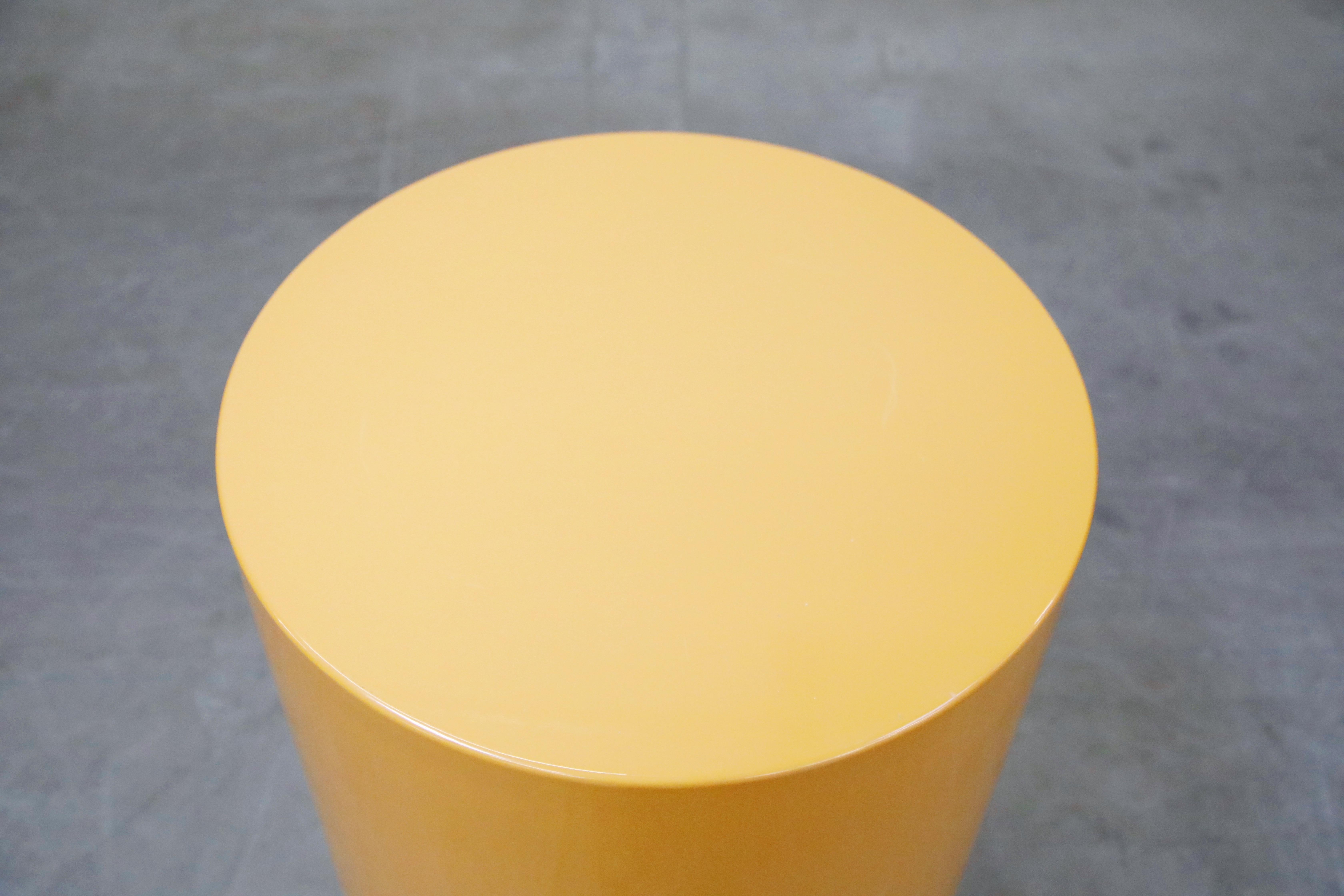 Fiberglass 'Plastiglas' Side Table by Peter Pepper Products, 1970s, Signed