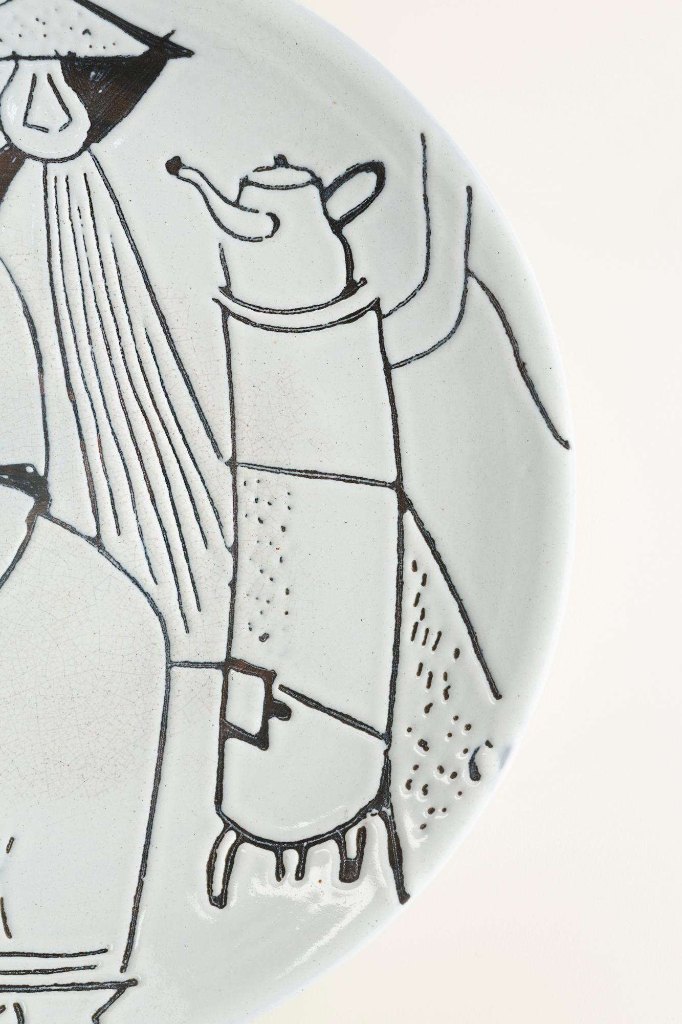 Die ebenso zurückhaltende wie ausdrucksstarke Komposition erinnert an die formalen Erkundungen der modernen Kunst, wo die Vereinfachung der Formen zu einem fast archaischen Vokabular tendiert. Die weibliche Figur, stabil und monumental trotz der