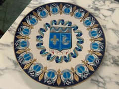 Assiette « Émaux de Longwy » numérotée 1980