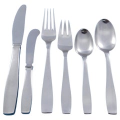 Plata by Georg Jensen Stainless Flatware Set 12 Service Modern 72 pcs Dinner