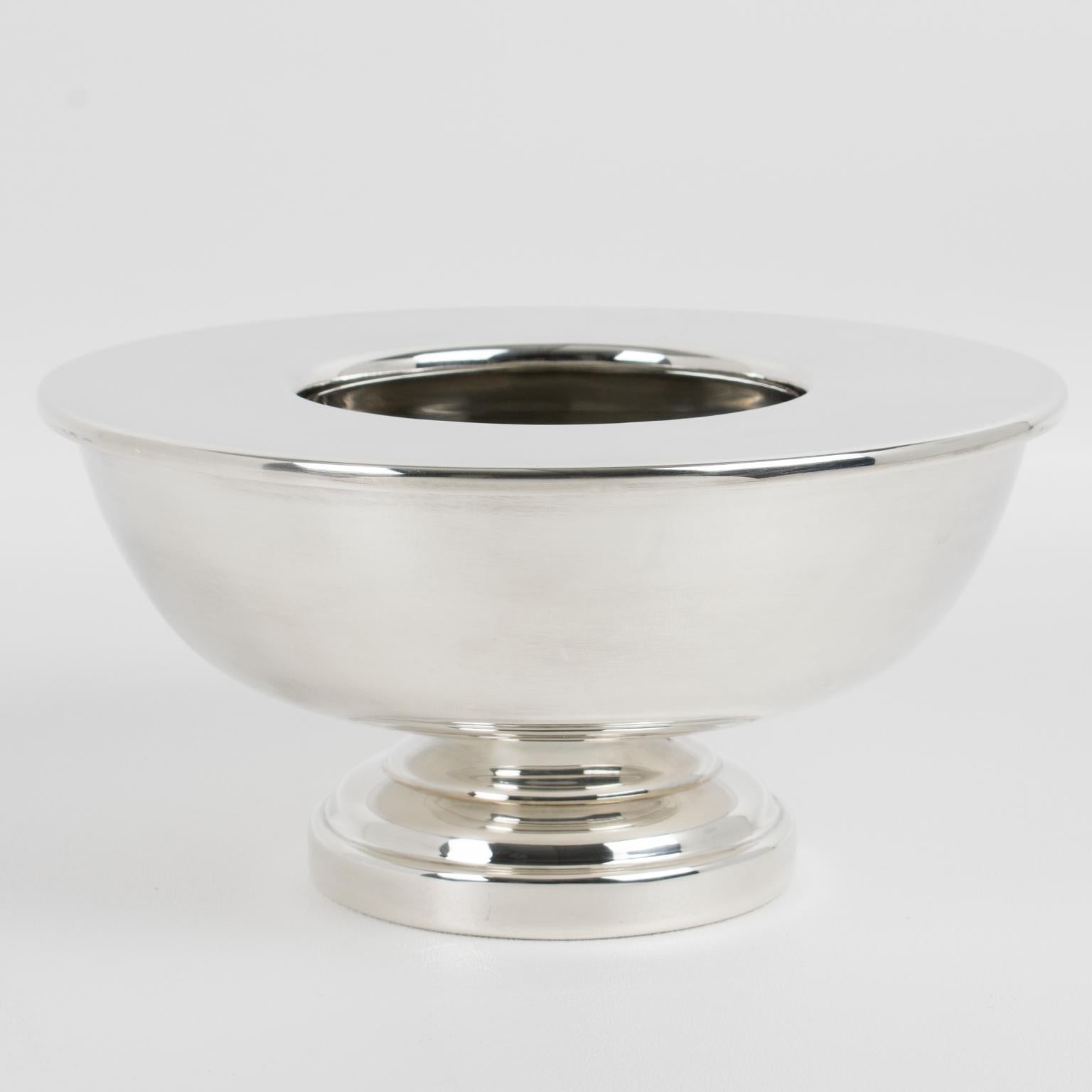 Late 20th Century Plata Lappas Silver Plate Caviar Chiller Bowl Server Dish, circa 1980