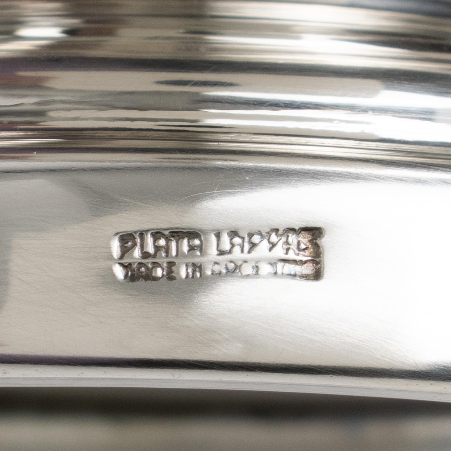 Plata Lappas Silver Plate Caviar Chiller Bowl Server Dish, circa 1980 1