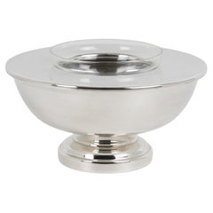 Plata Lappas Silver Plate Caviar Chiller Bowl Server Dish, circa 1980