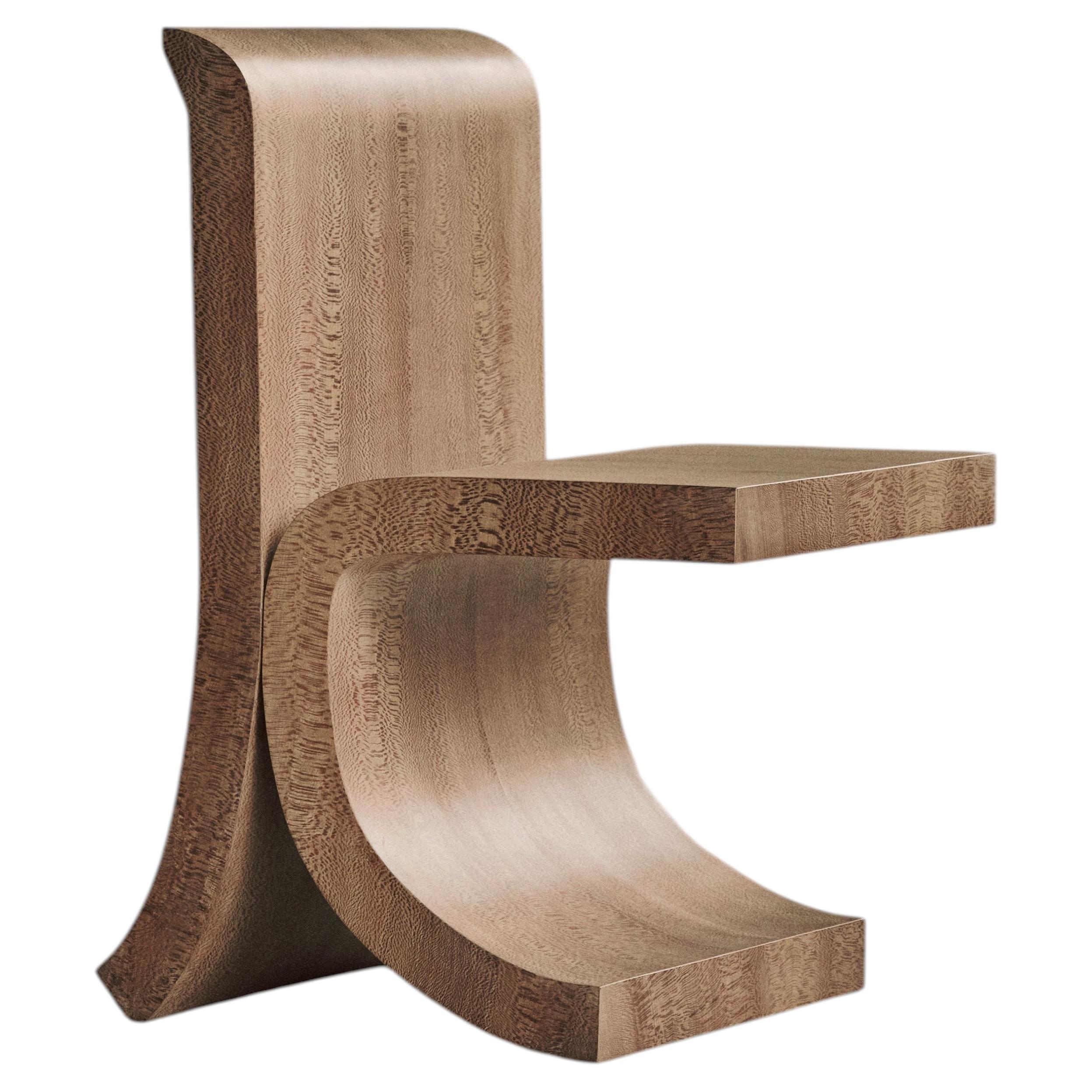 Silla «Platane», de madera de plátano, de Corpus Studio