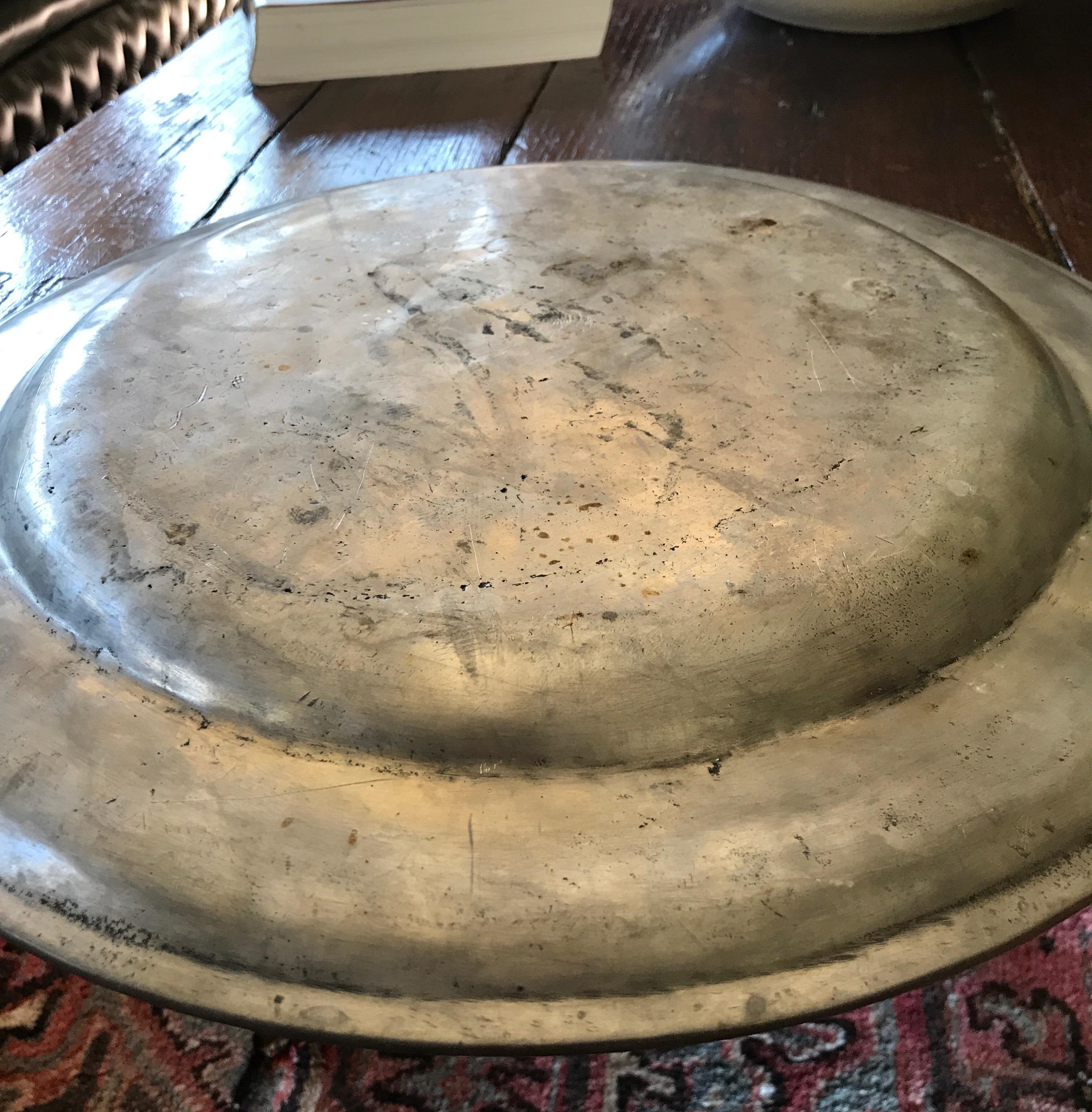 antique pewter plates marks