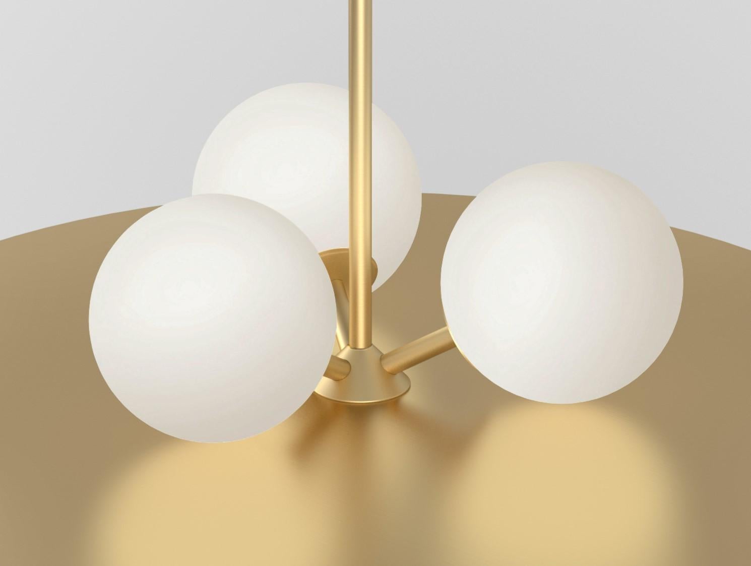 Lampada a sospensione con piatto e sfere di Atelier Ati In condizioni Nuovo in vendita a Geneve, CH