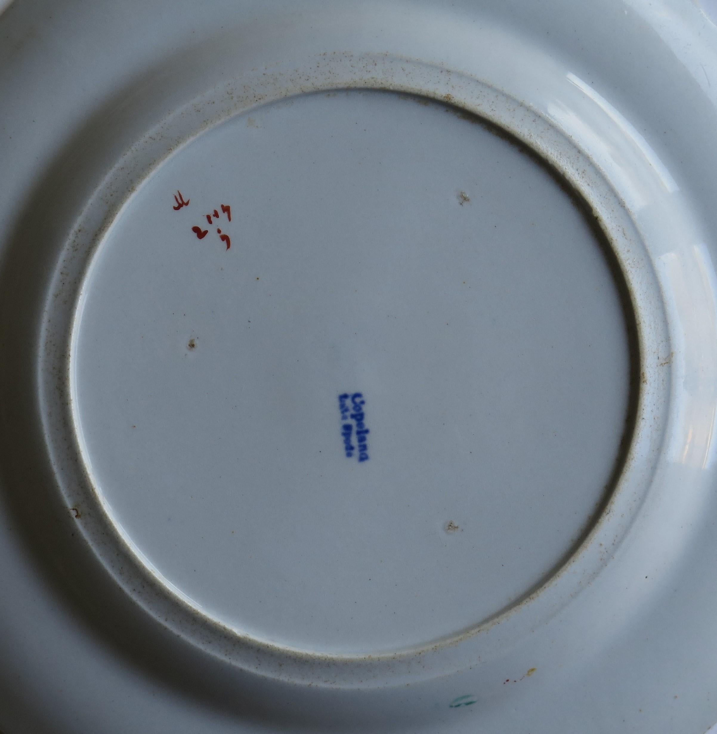 Pottery Plate by Copeland Late Spode in Japanese Kakiemon Pattern No. 2117, circa 1850 For Sale
