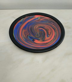 Plate Centerpiece Missoni for Arte Vetro Murano Glass Midcentury, Italy, 1980s