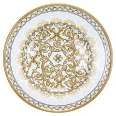 Plate Centerpiece Tray Ornament Bowl Wall Dish Majolica White Decorated In Stock
