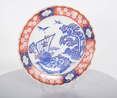 Plate Cut in Porcelain and Polychrome Decoration