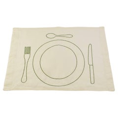 Plate & Cutlery Placemat, Green