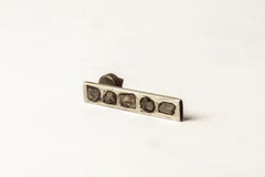 Plate Earring (0.6 CT, 6 Diamond Slabs, 34mm, DA+DIA)
