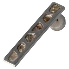 Plate Earring (0.6 CT, 6 Diamond Slabs, 34mm, MA+DIA)