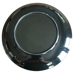 Französische Majolika Auster aus der Jahrhundertmitte, schwarz und braun, um 1950