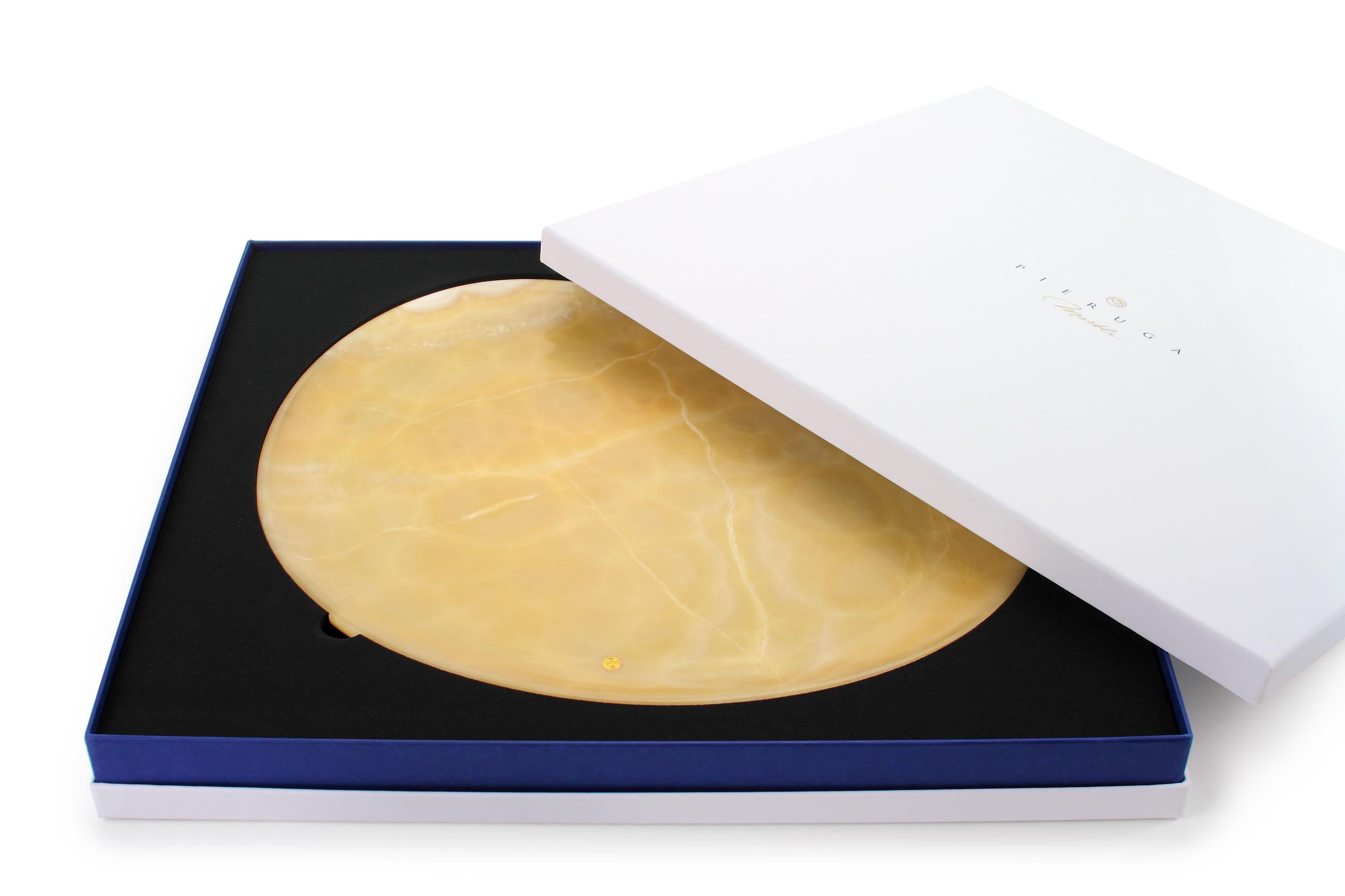 Platos Vajilla Naranja Ónix Mármol Coleccionable Tallado a Mano Italia Tallado a mano en venta