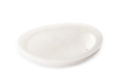 Plate Platters Tableware White Onyx Marble Collectible Design Hand-carved Italy