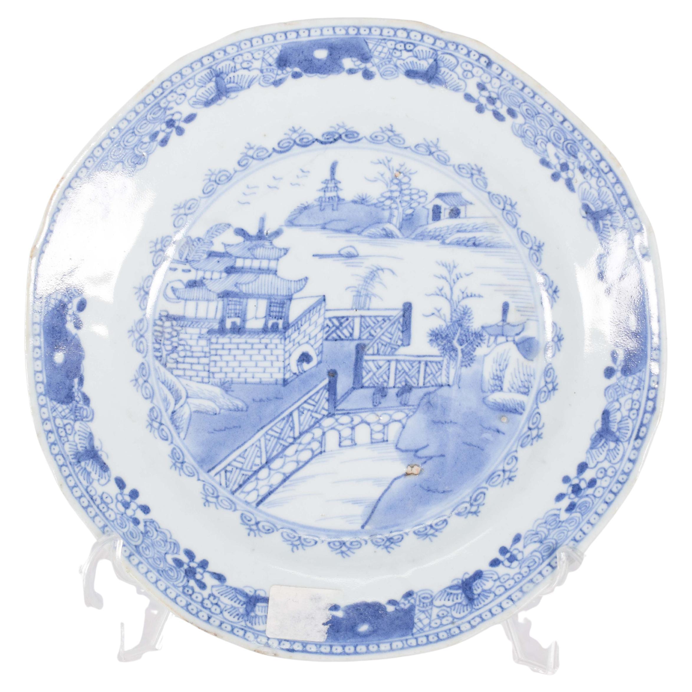 Plato de porcelana china para la exportación