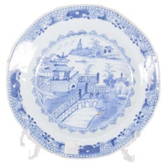 Plate in Chinese Porcelain for Export