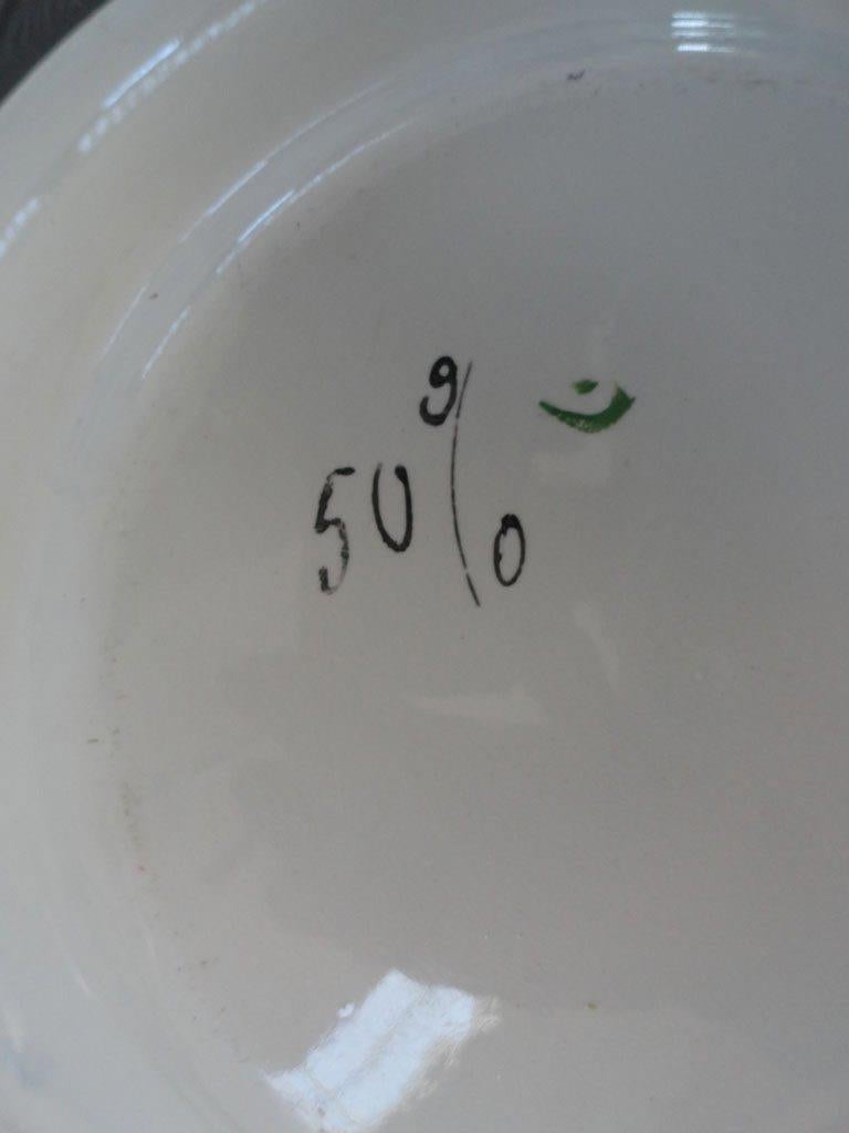 Mid-20th Century Plate like Gio Ponti's La Velesca For Sale