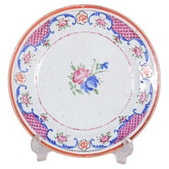 Assiette fabriquée en porcelaine chinoise pour l'exportation
