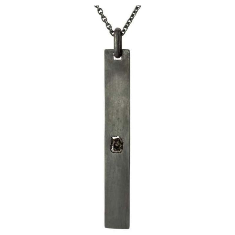 Plate Necklace (0.8 CT, Diamond Slab, KA+DIA)