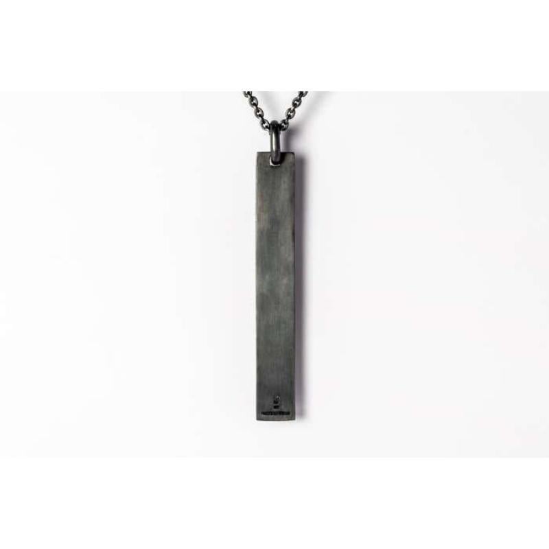 Plate Necklace (2.4 CT, Black Diamond, KA+BLKDIA) In New Condition For Sale In Hong Kong, Hong Kong Island