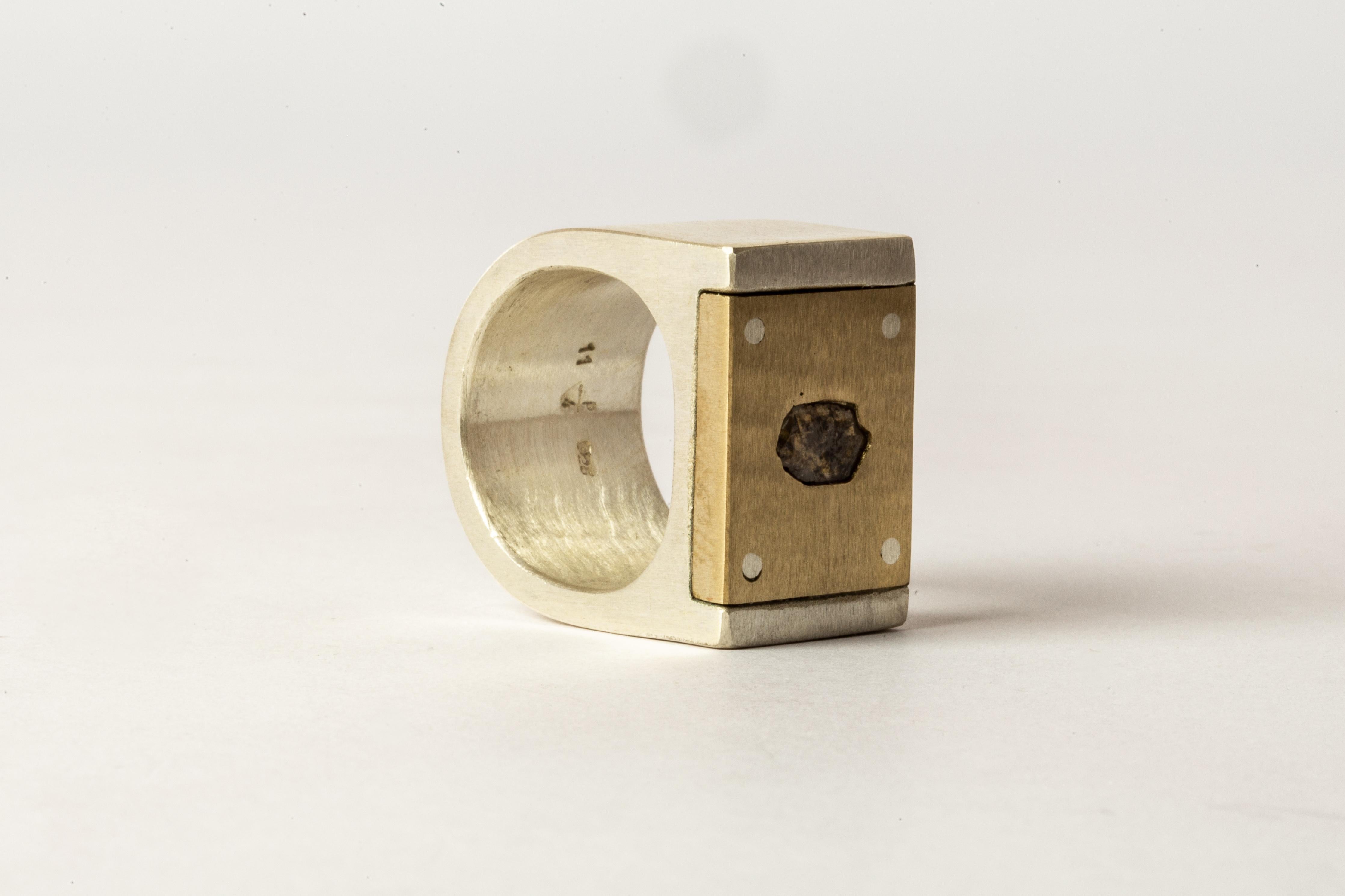 For Sale:  Plate Ring Single (0.2 CT, Diamond Slab, 17mm, MA+MR+DIA) 4