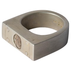 Plate Ring Single (0.4 CT, Diamond Slab, 9mm, DA+DIA)