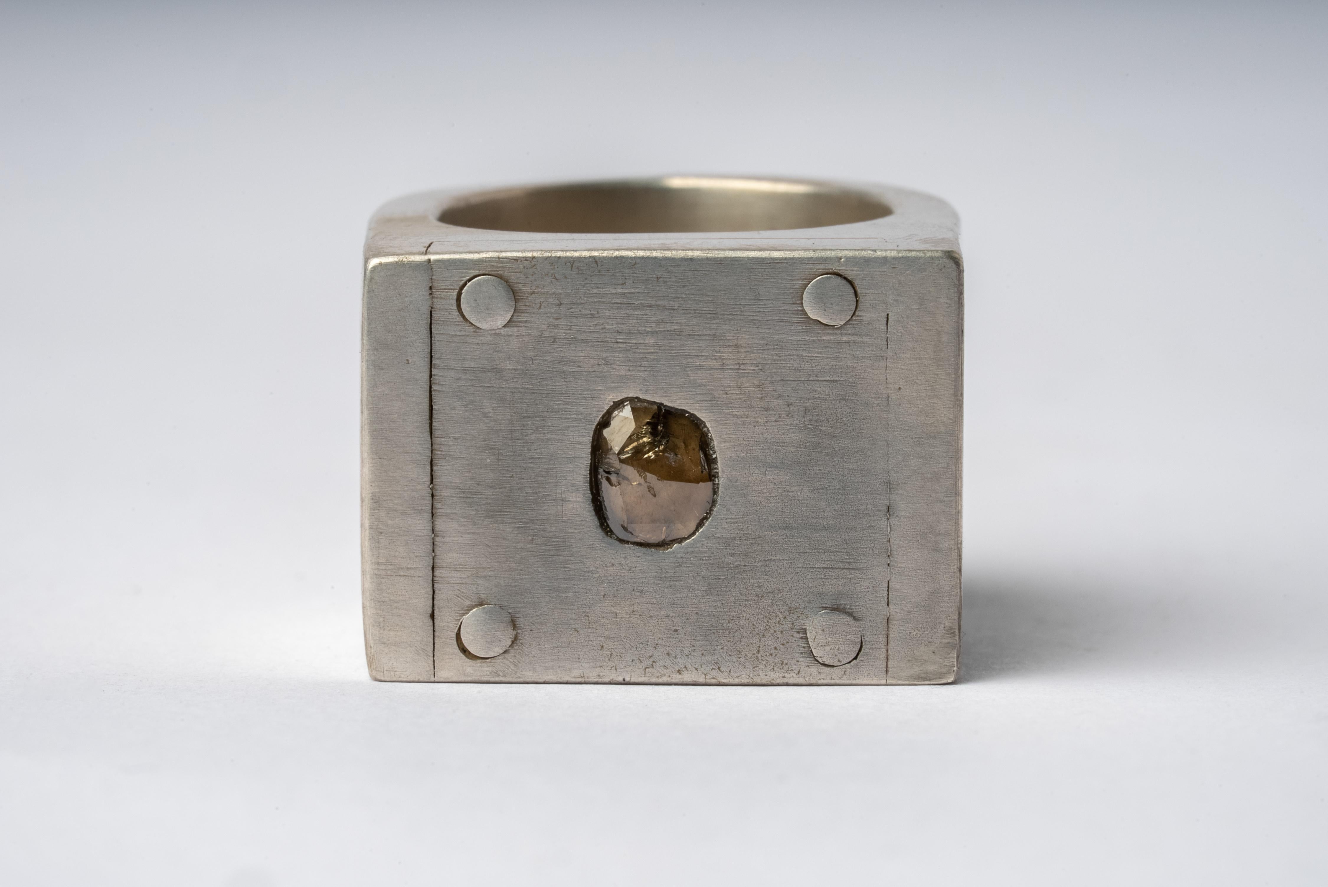 For Sale:  Plate Ring Single (0.4 CT, Diamond Slab, VAR, 17mm, DA+DIA) 3