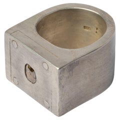 Plate Ring Single (0.4 CT, Diamond Slab, VAR, 17mm, DA+DIA) Plate Ring Single (0.4 CT, Diamond Slab, VAR, 17mm, DA+DIA)