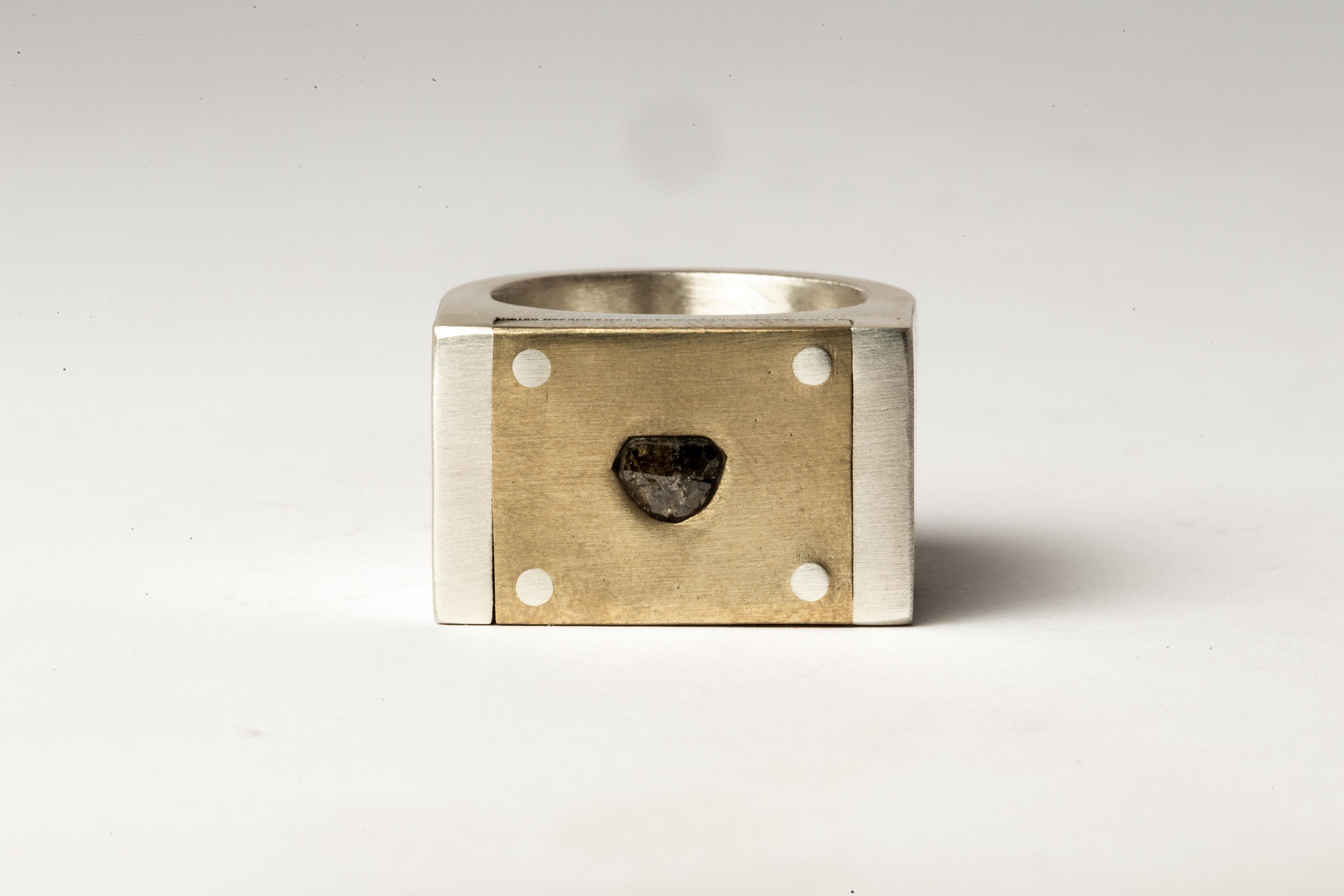 For Sale:  Plate Ring Single (0.4 CT, Diamond Slab, VAR, 17mm, MA+MR+DIA) 3