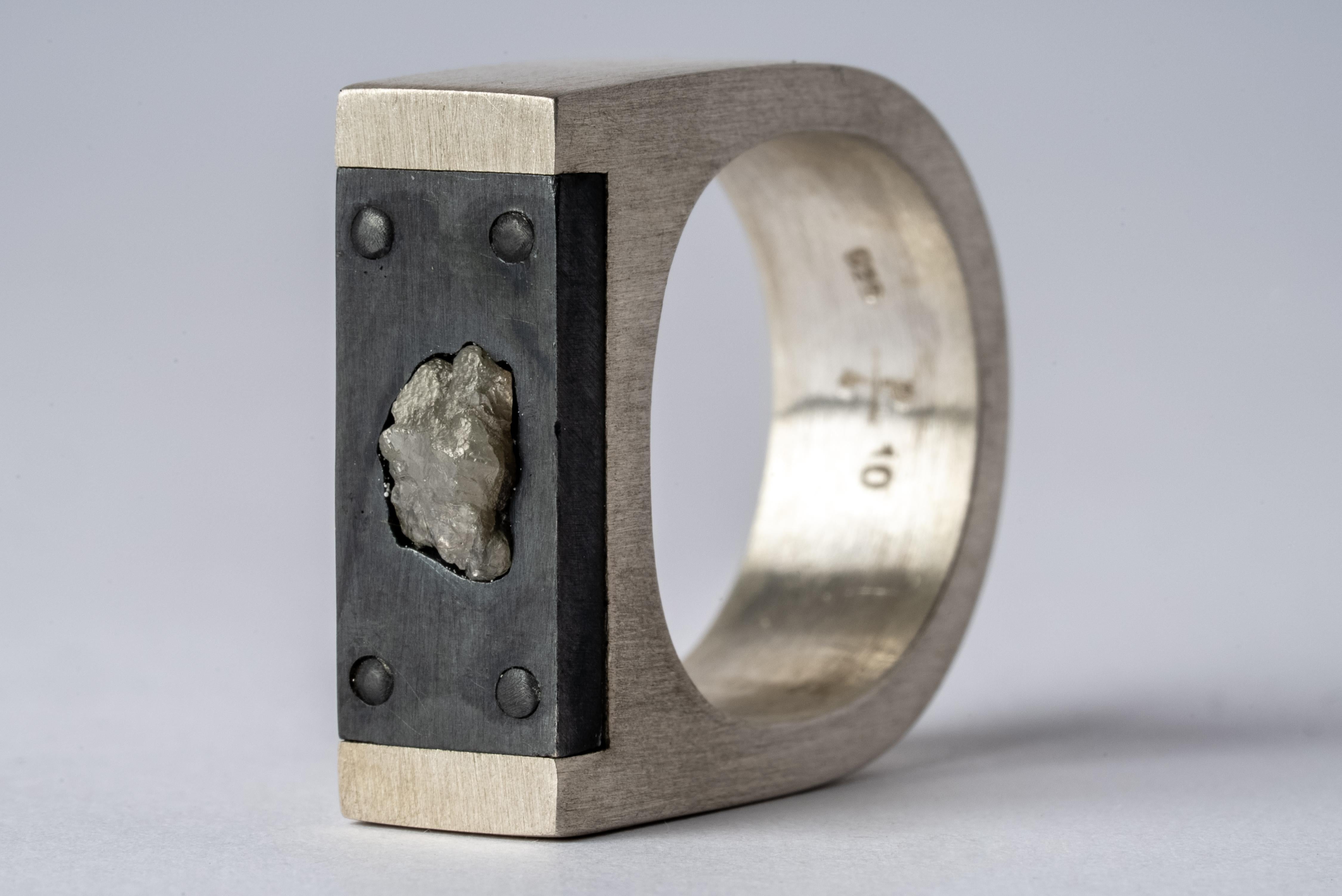 For Sale:  Plate Ring Single (0.6 CT, Diamond Fragment, 9mm, MA+KA+FRDIA) 3