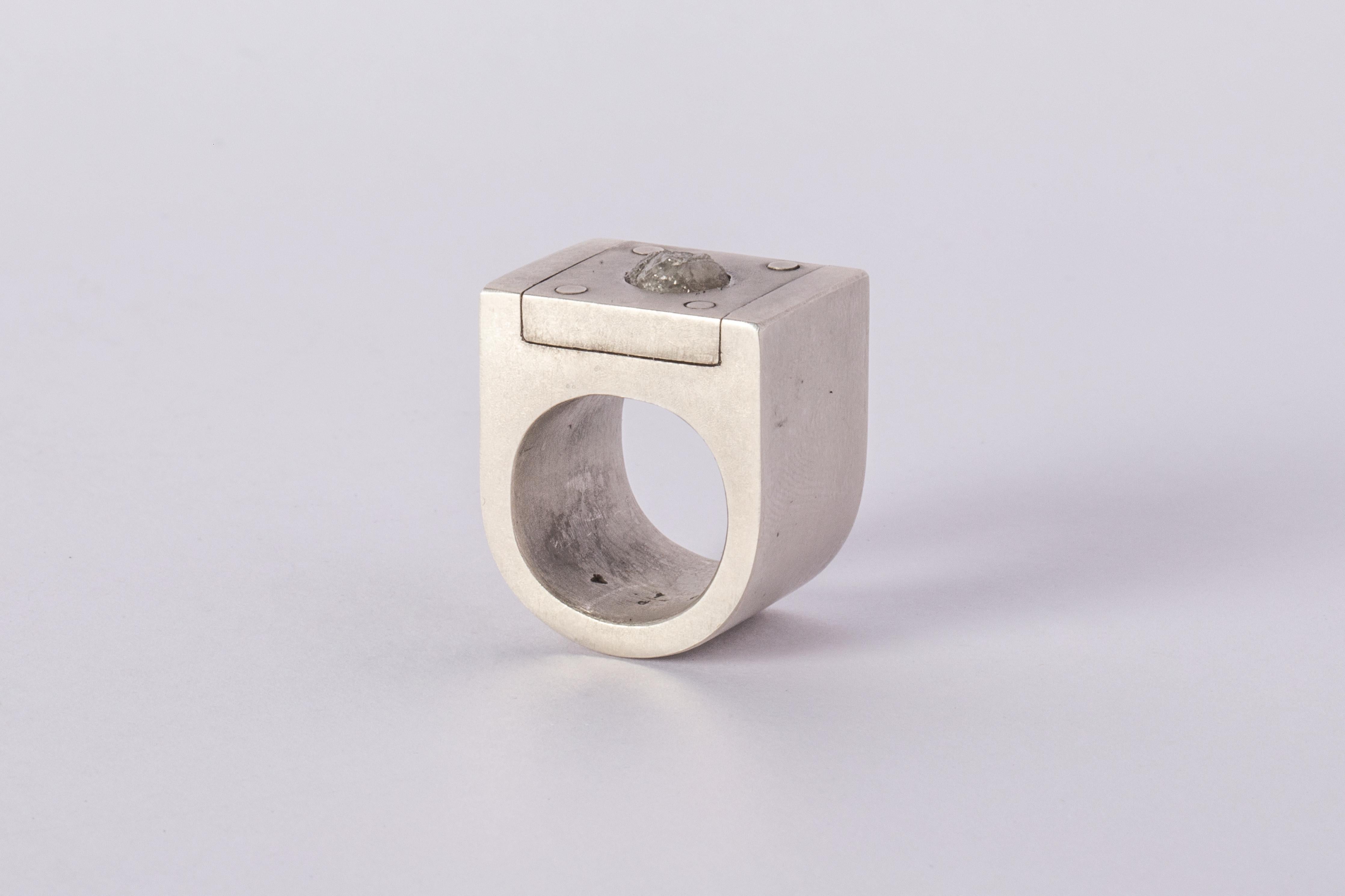 For Sale:  Plate Ring Single (1.4 CT, Diamond Fragment, 17mm, DA+FRDIA) 3