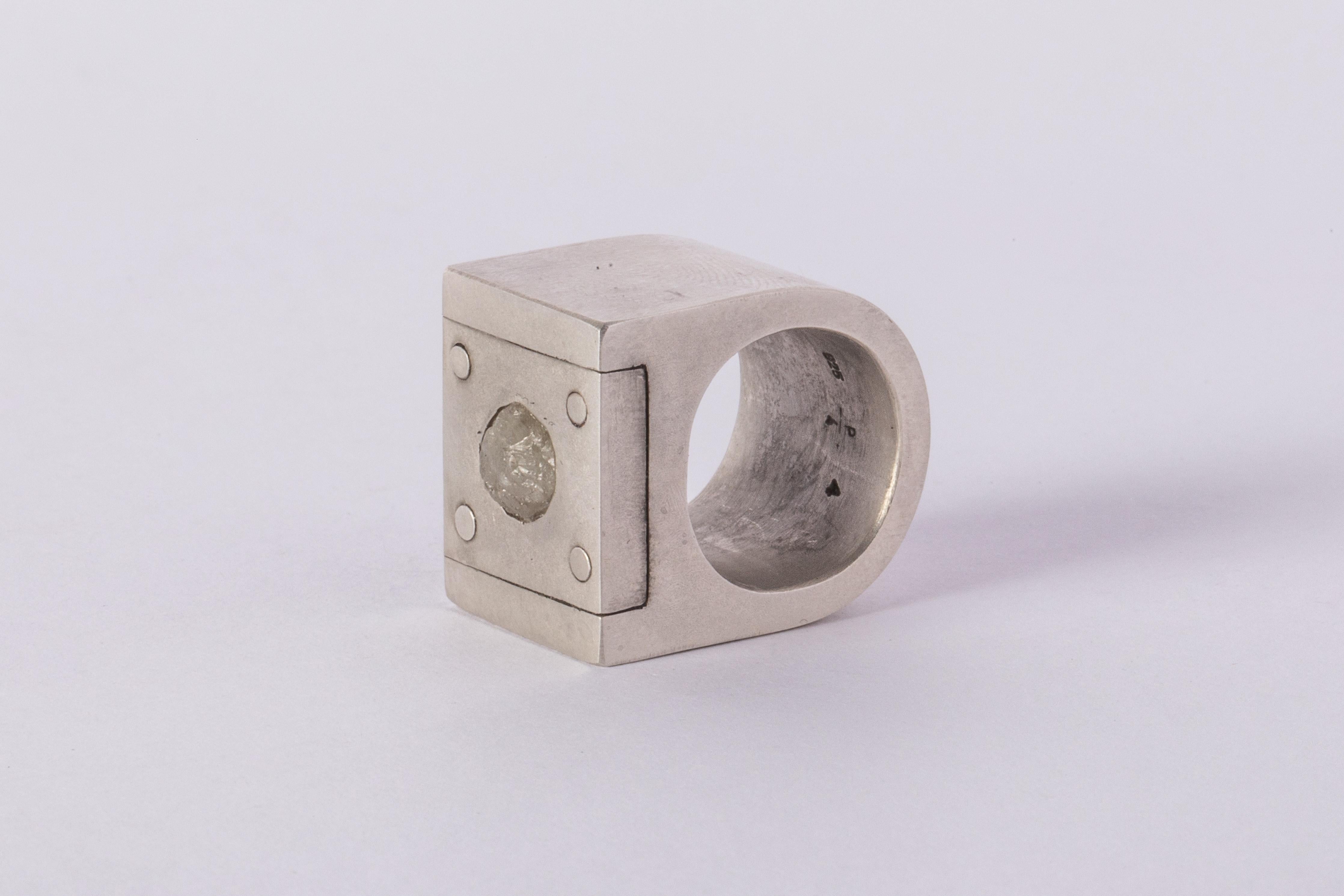 For Sale:  Plate Ring Single (1.4 CT, Diamond Fragment, 17mm, DA+FRDIA) 4