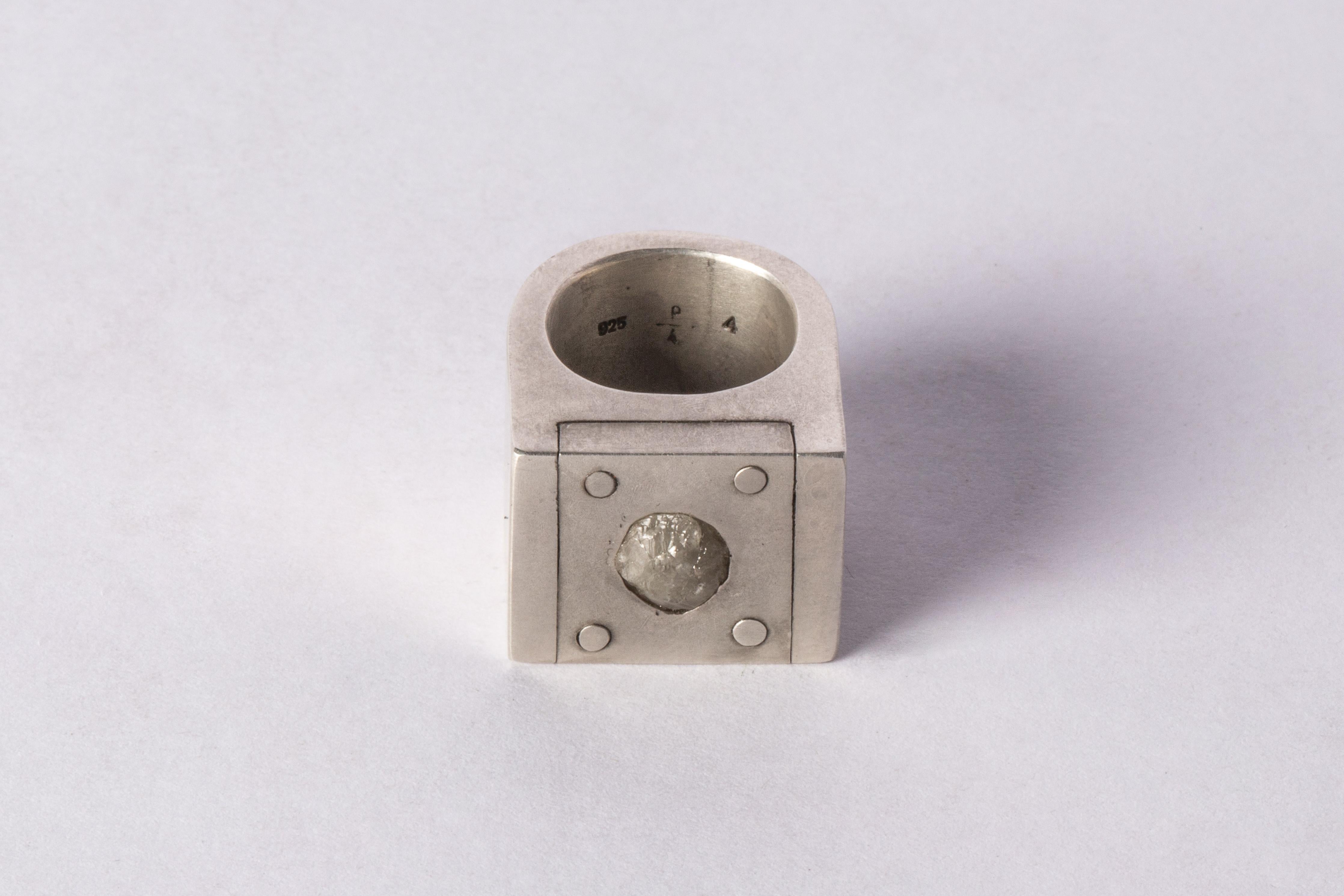 For Sale:  Plate Ring Single (1.4 CT, Diamond Fragment, 17mm, DA+FRDIA) 5