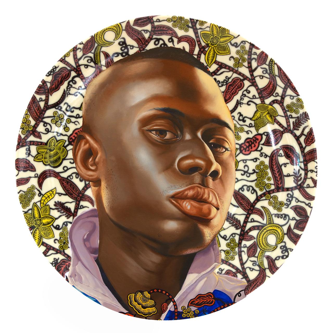 Porcelain Plate Set by Kehinde Wiley For Sale