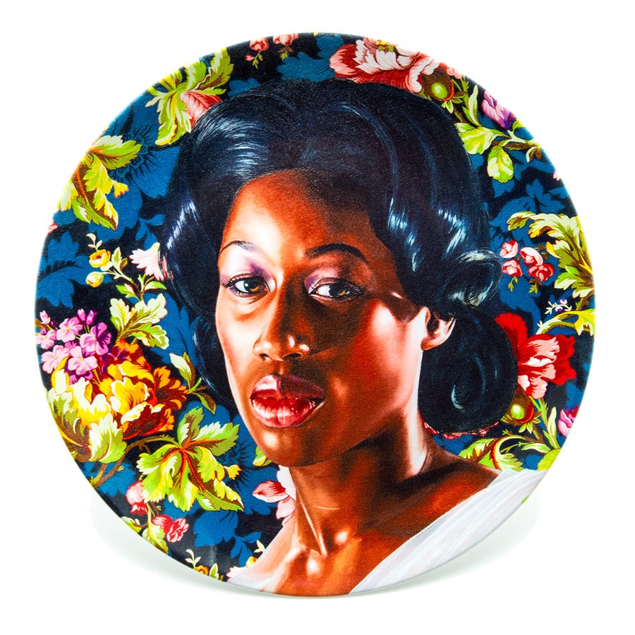 Plate Set with Portraits by Kehinde Wiley In Excellent Condition In Jersey City, NJ
