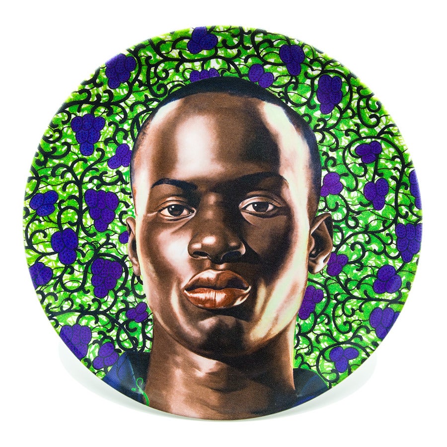 Contemporary Plate Set with Portraits by Kehinde Wiley