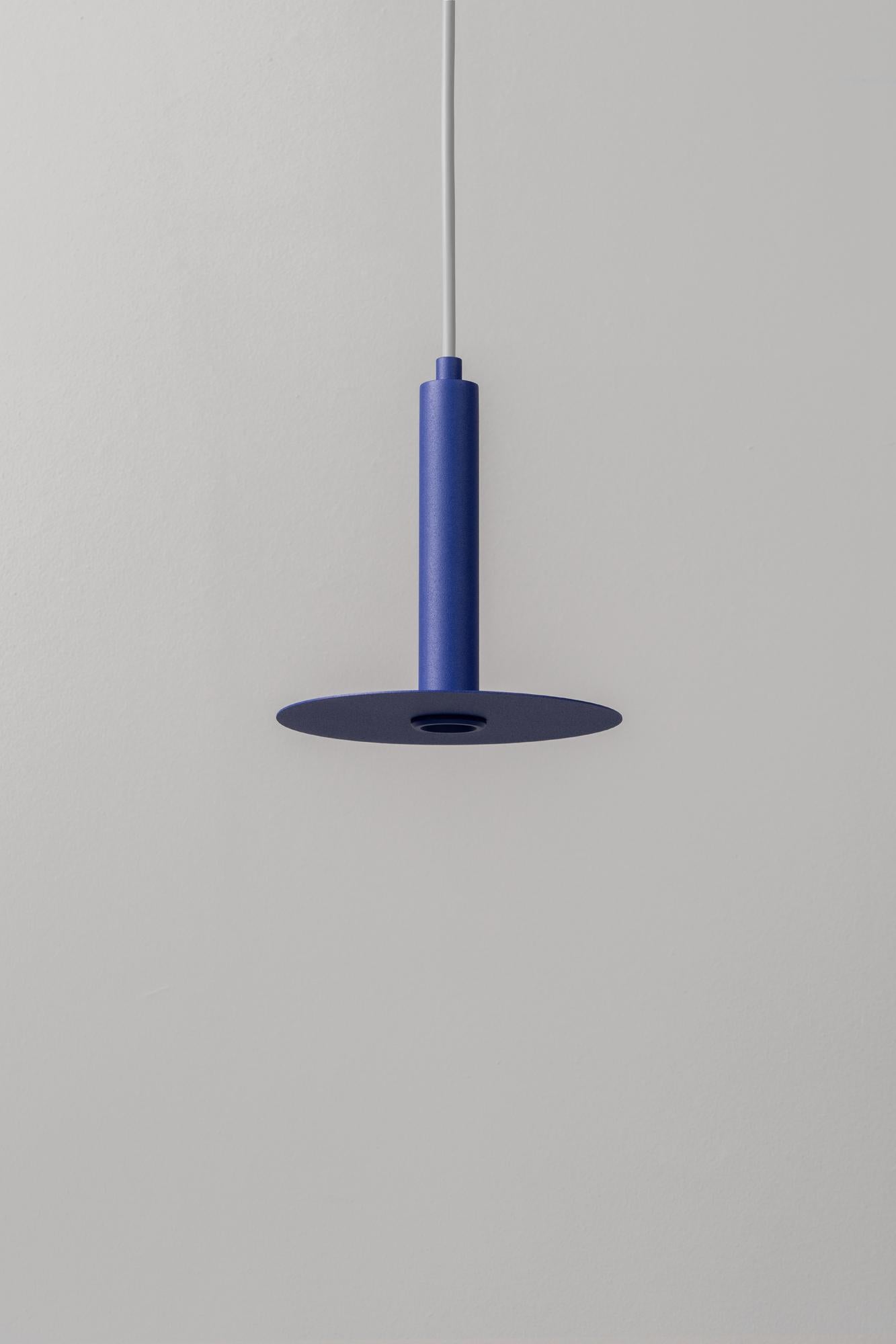 Acciaio Lampada a sospensione Plate Spot Moss di +kouple in vendita