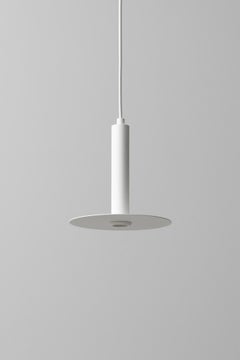 Plate Spot White Pendant Lamp by +kouple