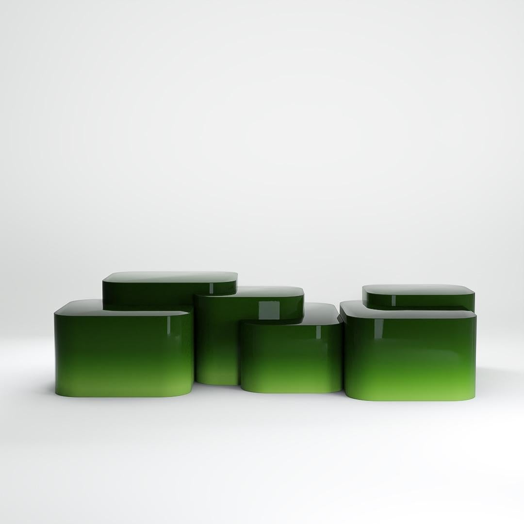 Platea Coffee Table
Inspired by the layered beauty of natural plateaus and stepped land formations, the Platea Coffee Table embodies an architectural landscape in motion. Each block represents a unique elevation, creating a sculptural topography