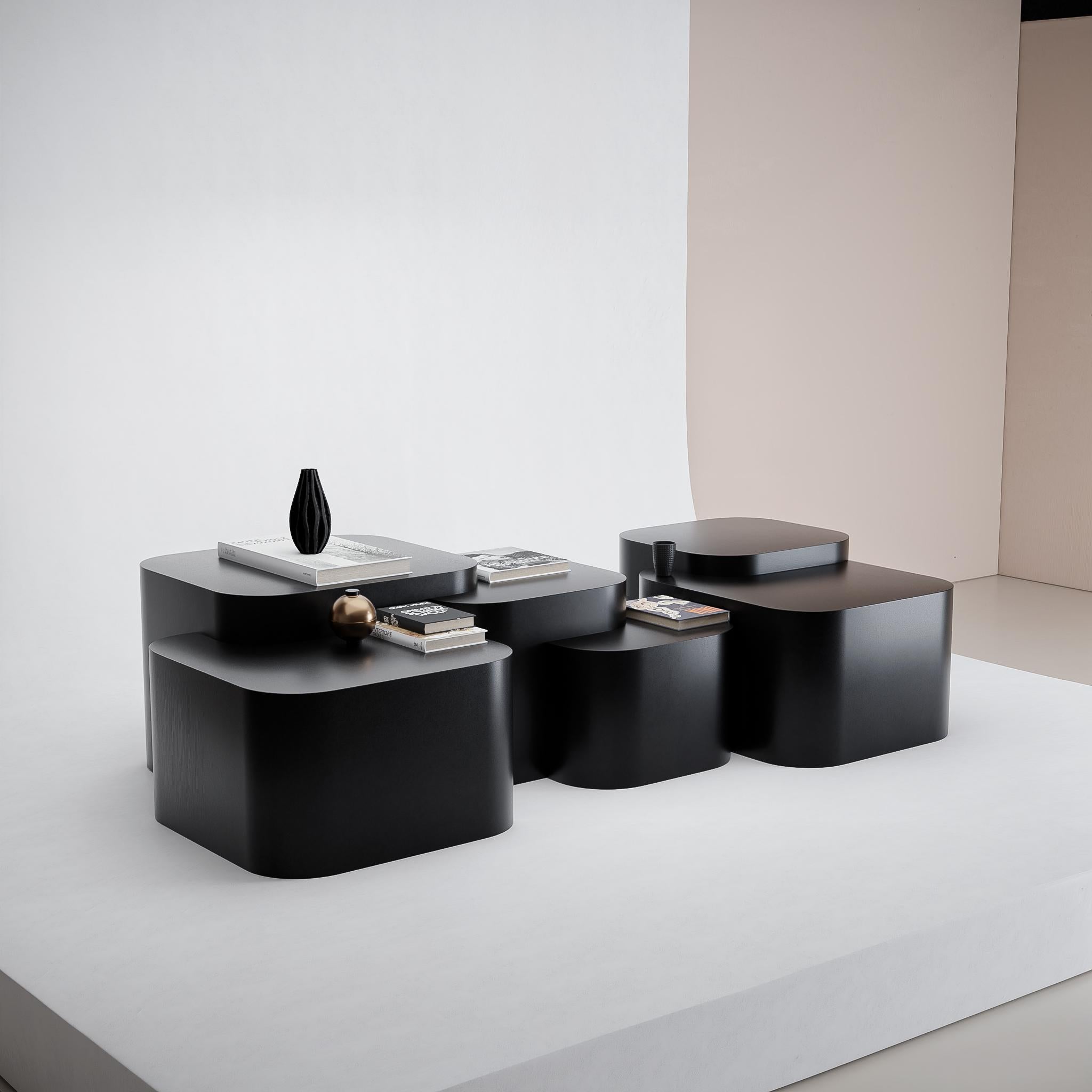 Platea Metalica - Table basse en finition cuivre brossé Neuf - En vente à NEW YORK, NY